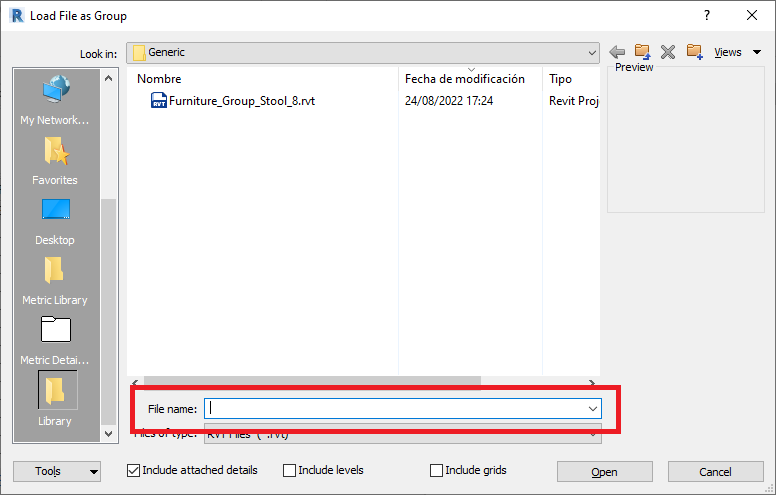 UpdateBIM Insert Group
