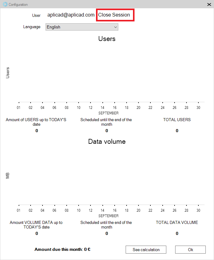 UpdateBIM Configuration Logout